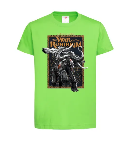Дитяча футболка War of the Rohirrim Лаймовий фото