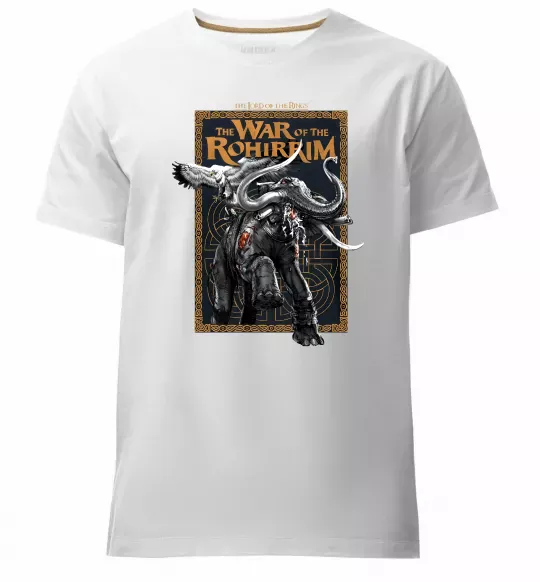 Мужская премиум футболка War of the Rohirrim Белый фото