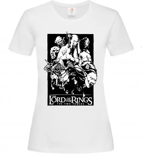 Жіноча футболка The two towers Білий фото