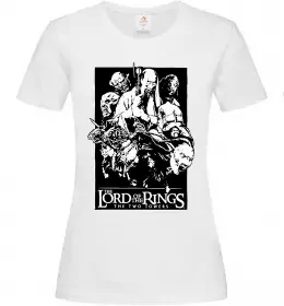 Женская футболка The two towers Белый фото