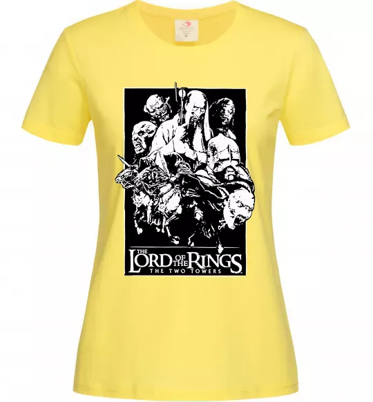 Жіноча футболка The two towers Лимонний фото