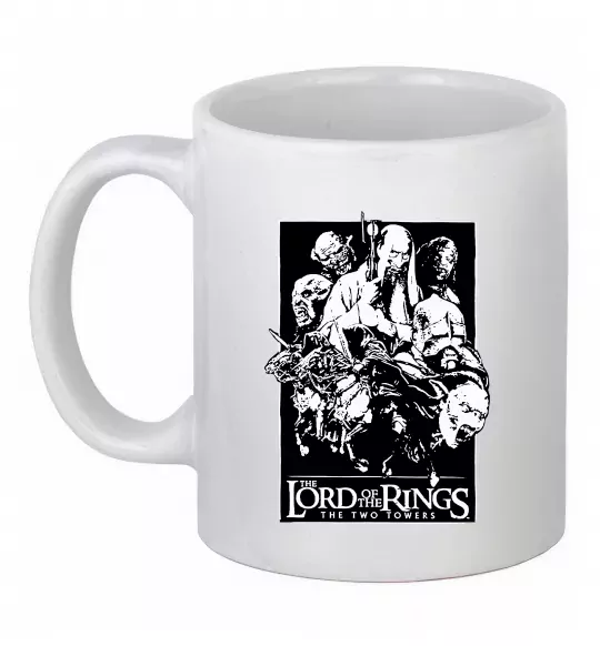 Чашка керамічна The two towers Білий фото