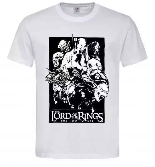 Мужская футболка The two towers Белый фото