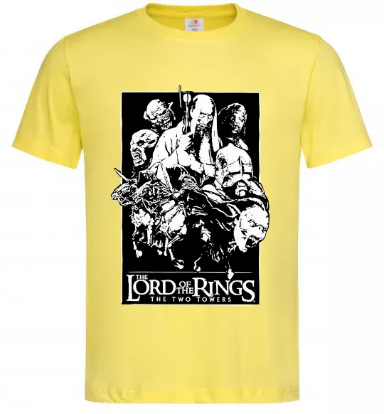 Мужская футболка The two towers Лимонный фото