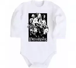 Дитячий бодік The two towers Білий фото