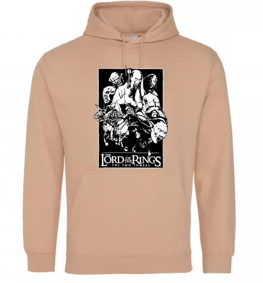 Жіноча толстовка (худі) The two towers Пісочний фото