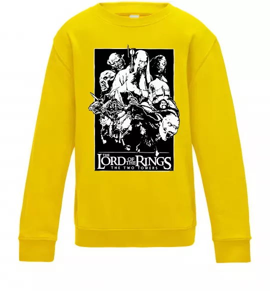 Детский Свитшот The two towers Солнечно желтый фото