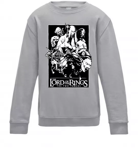 Детский Свитшот The two towers Серый меланж фото