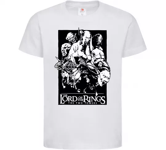 Дитяча футболка The two towers Білий фото
