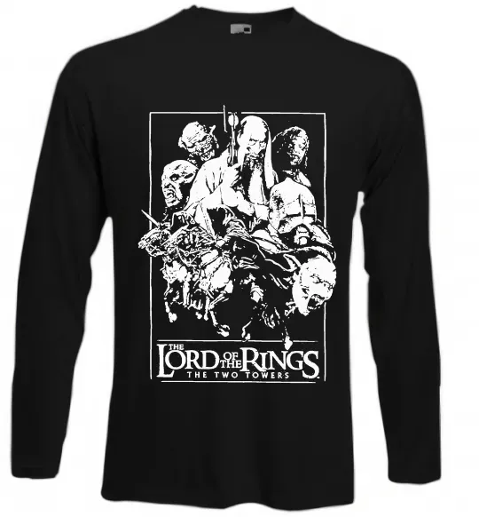 Лонгслив The two towers Черный фото