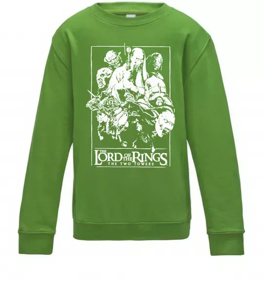 Детский Свитшот The two towers Лаймовый фото