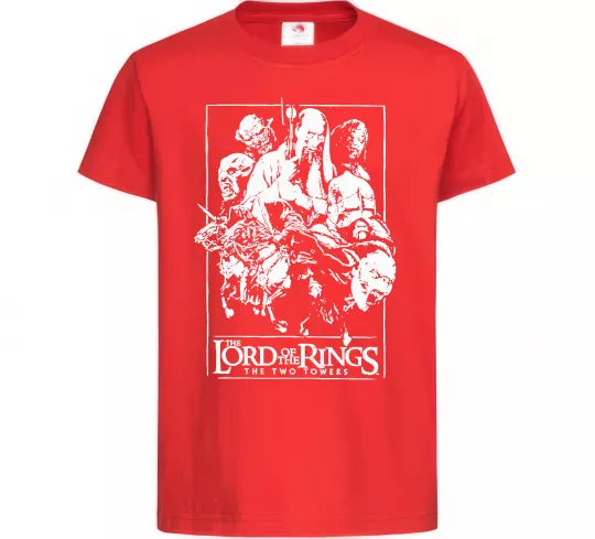 Дитяча футболка The two towers Червоний фото
