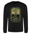 Світшот The green dragon Чорний фото