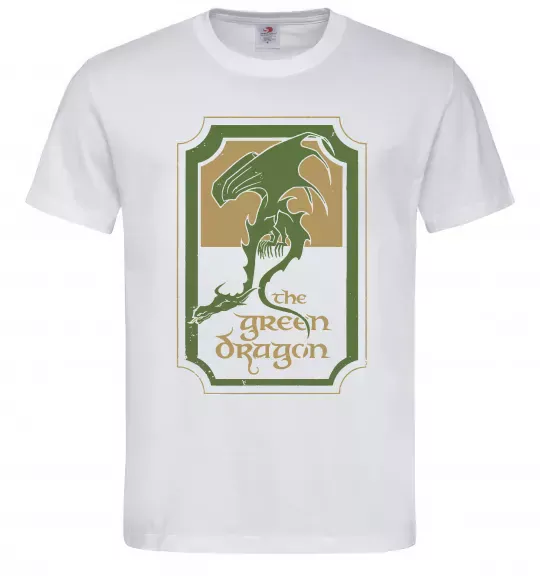 Чоловіча футболка The green dragon Білий фото