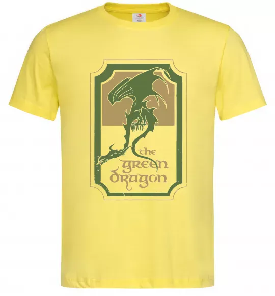 Чоловіча футболка The green dragon Лимонний фото
