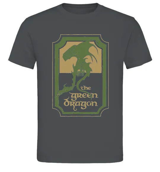 Чоловіча футболка The green dragon Графіт фото