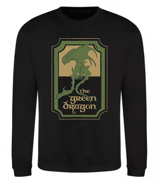 Світшот The green dragon Чорний фото