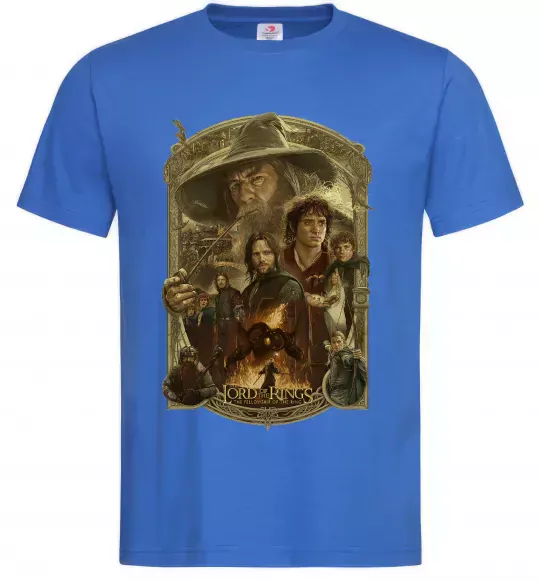 Чоловіча футболка The fellowship of the ring Яскраво-синій фото