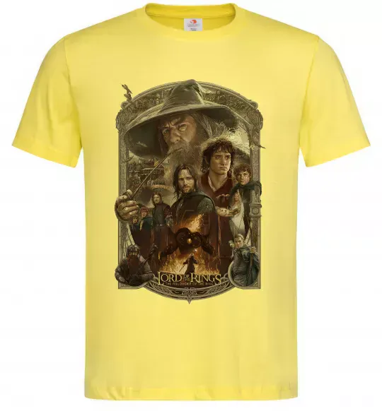 Чоловіча футболка The fellowship of the ring Лимонний фото