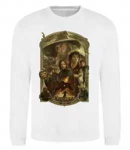 Свитшот The fellowship of the ring Белый фото