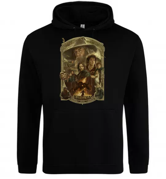 Женская толстовка (худи) The fellowship of the ring Черный фото
