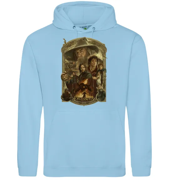 Жіноча толстовка (худі) The fellowship of the ring Блакитний фото