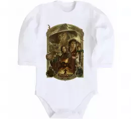 Дитячий бодік The fellowship of the ring Білий фото