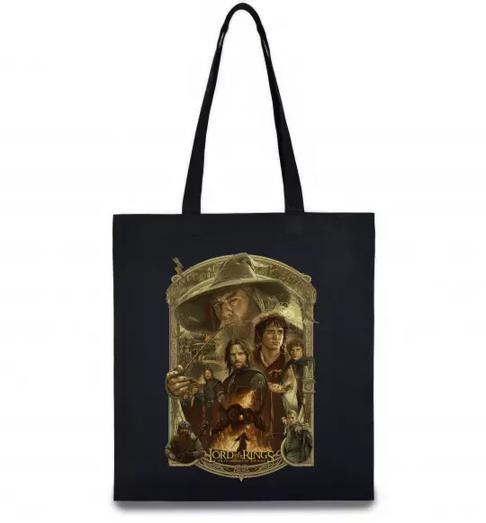 Эко-сумка The fellowship of the ring Черный фото