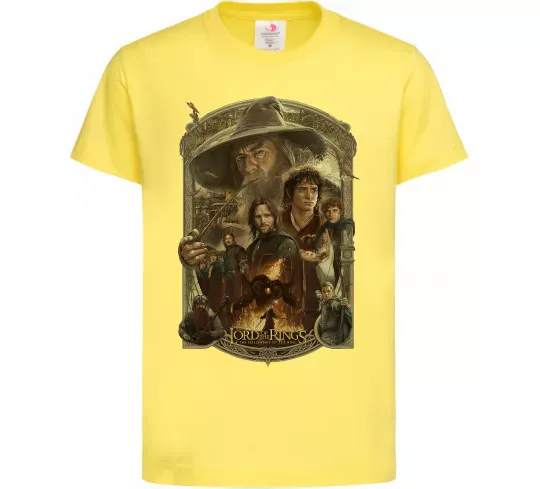 Дитяча футболка The fellowship of the ring Лимонний фото