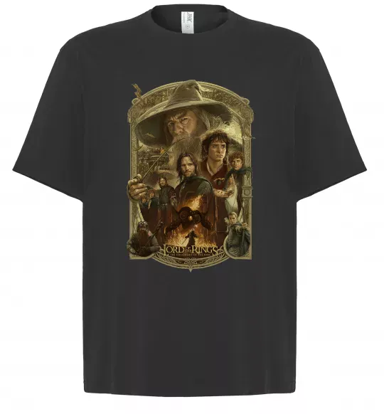 Футболка Оверсайз The fellowship of the ring Черный фото