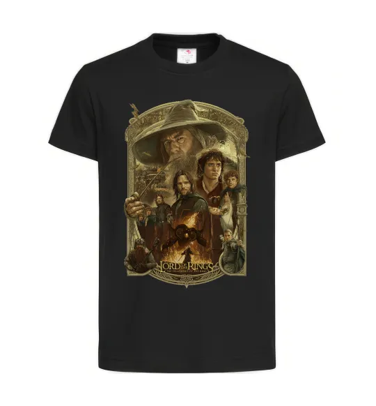 Детская футболка The fellowship of the ring Черный фото