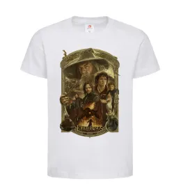 Детская футболка The fellowship of the ring Белый фото