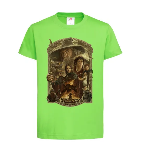 Детская футболка The fellowship of the ring Лаймовый фото