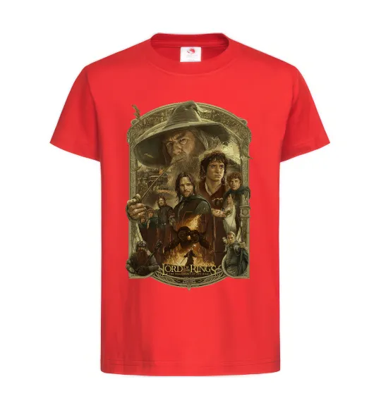 Детская футболка The fellowship of the ring Красный фото