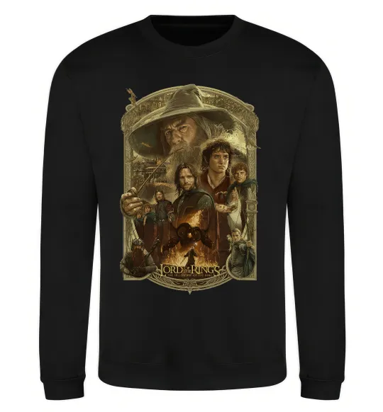 Свитшот The fellowship of the ring Черный фото