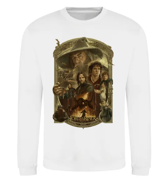 Свитшот The fellowship of the ring Белый фото