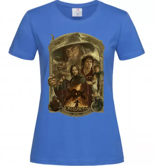 Женская футболка The fellowship of the ring Ярко-синий фото