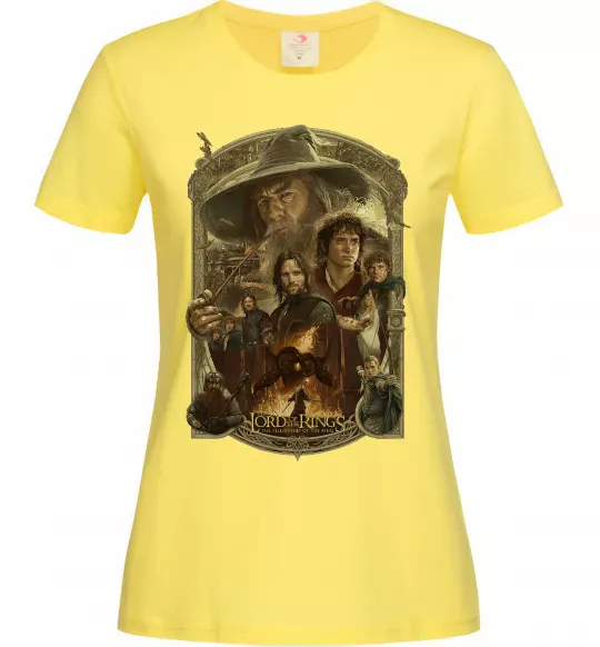 Женская футболка The fellowship of the ring Лимонный фото