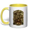 Чашка с цветной ручкой The fellowship of the ring Солнечно желтый фото