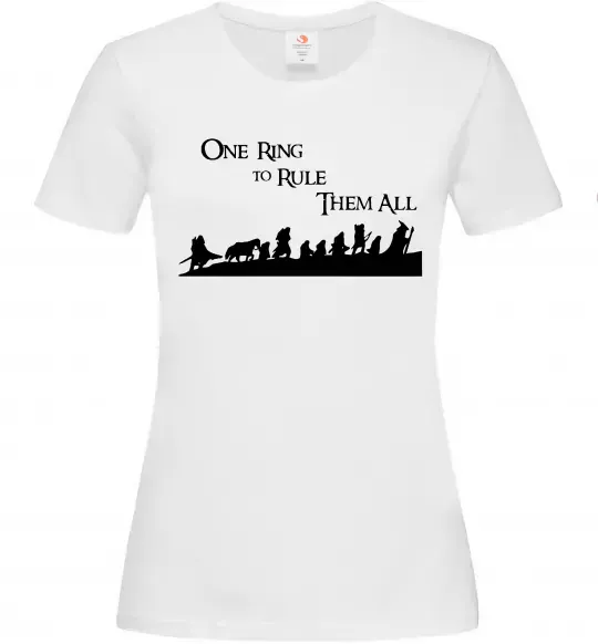Жіноча футболка One ring Білий фото