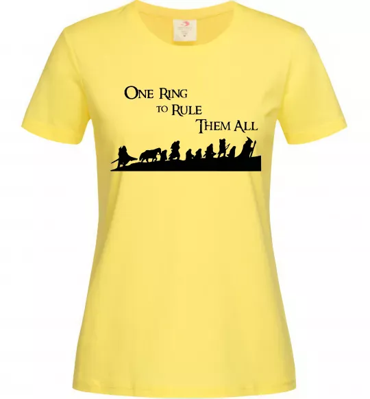 Жіноча футболка One ring Лимонний фото