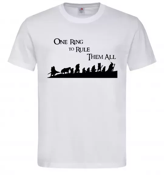 Мужская футболка One ring Белый фото