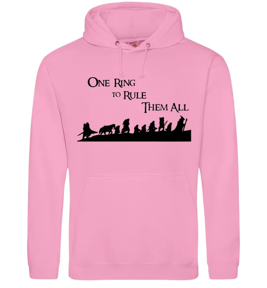 Женская толстовка (худи) One ring Розовый фото