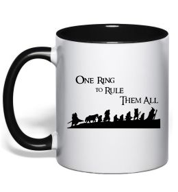 Чашка с цветной ручкой One ring