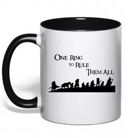 Чашка з кольоровою ручкою