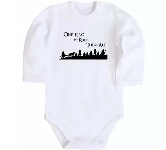 Дитячий бодік One ring Білий фото