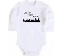 Дитячий бодік One ring Білий фото