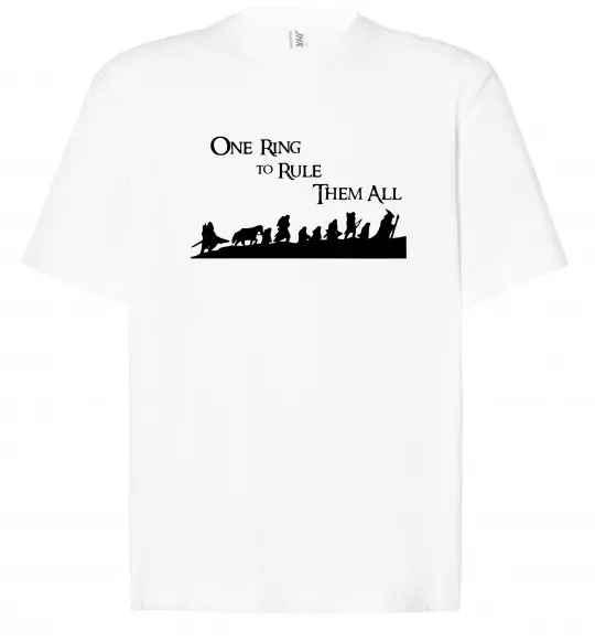 Футболка Оверсайз One ring Белый фото