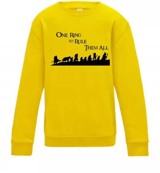 Дитячий світшот One ring Сонячно жовтий фото