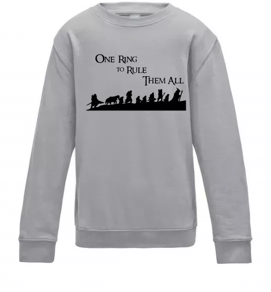 Дитячий світшот One ring Сірий меланж фото